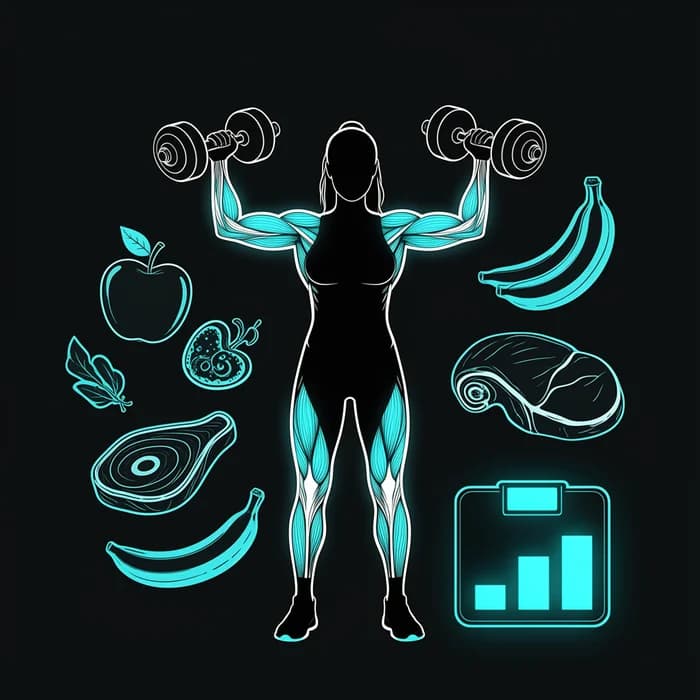 Kvinders diætplan for fitnessatletter