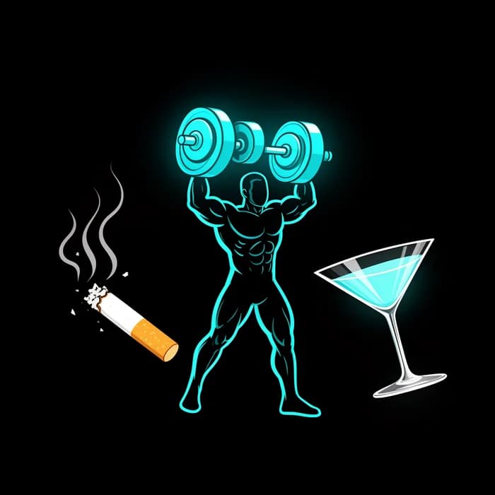 Stavba svalů přes kouření a alkohol? Takhle to jde!