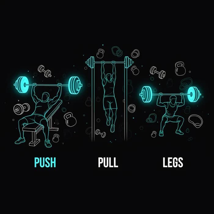 Push/Pull/Ben 3-delt træningsplan: Den perfekte plan for begyndere